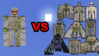 OP Mutant Iron Golem vs ALL Iron Golems in Minecraft Bedrock Edition  Minecraft 119 [upl. by Nabatse836]