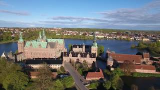 Drone Footage of Frederiksborg Castle  HD 1080p [upl. by Airetnohs834]