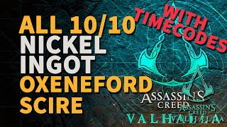 All Nickel Ingot Locations Oxenefordscire Assassins Creed Valhalla [upl. by Kroll778]