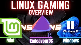 EndeavourOS vs Mint vs Windows 11  Linux gaming vs Windows using a 4080 Super  1440p  4k  RT [upl. by Eseenaj]