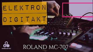 Elektron Digitakt  Roland MC707 Techno Demo [upl. by Koser]