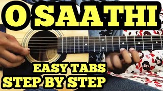 O Saathi Guitar TabsLead Lesson with intro  Baaghi2  Atif Aslam  FuZaiL Xiddiqui [upl. by Sillyrama]