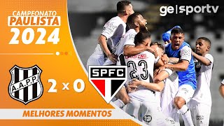 PONTE PRETA 2 X 0 SÃO PAULO  MELHORES MOMENTOS  CAMPEONATO PAULISTA 2024  geglobo [upl. by Lovich176]