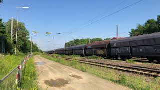 Güterzug mit 185 1559 und Koks in Falns nach Dunkerque [upl. by Alenoel494]