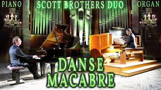 DANSE MACABRE  SAINTSAËNS  ORGAN amp PIANO  SCOTT BROTHERS DUO  ROQUEVAIRE FRANCE [upl. by Cherilynn120]