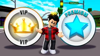 GAMEPASS VIP vs PREMIUM NO BROOKHAVEN RP [upl. by Beltran]