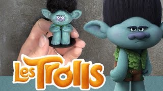 TUTO FIMO TROLLS DREAMWORKS Figurine Branche  BRANCH Trolls polymerclay [upl. by Anerres]