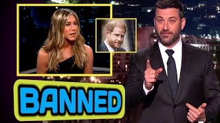 JENNIFER ANISTON MOCKED amp BANNED from Jimmy Kimmel Live after PRINCE HARRY Scandal [upl. by Lucio772]