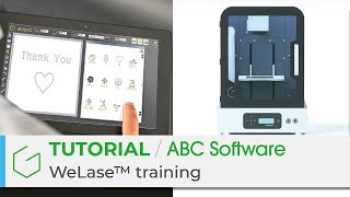 Learn how to use ABC software on the laser engraver WeLase™ [upl. by Ahsitaf]