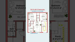 30x30 house plan floorplan homedesign [upl. by Kcid]