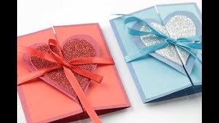 A Beautiful Anniversary card idea  How to make anniversary card at home [upl. by Etnaed244]