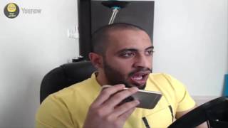 عبودي باد ومكالمات خطوط الطيران يوم2192016 YouNow Abodybad [upl. by Ojeillib]