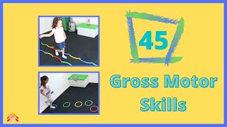 Gross motor skills 45 fun home physical activities for kids [upl. by Connor]