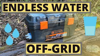 ENDLESS WATER  OFFGRID CARAVANCAMPING  12V Pump Box  Filtered drinking water  Homemade DIY [upl. by Asilad]