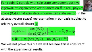 D3 Spin one half particles and their spin states [upl. by Nnairek]