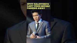 JOVIT BALDIVINOS LAST VIDEO BEFORE PASSING AWAY Shorts [upl. by Asiluy783]