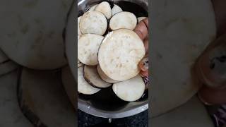 🍆Brinjal fry recipe crispy began fry recipe like share subscribe [upl. by Trumaine]