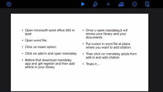 Add citation and bibliography in word 365 document using ipad [upl. by Nylassej]