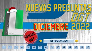 TEST OFICIAL DGT DICIEMBRE 2022 🚘 EXAMEN TEÓRICO CARNET DE CONDUCIR [upl. by Juliann]