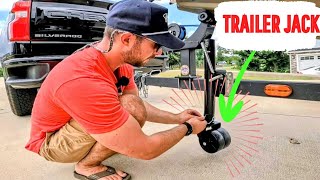 HOW TO INSTALL TRAILER JACK AND WHEELS [upl. by Fionna]