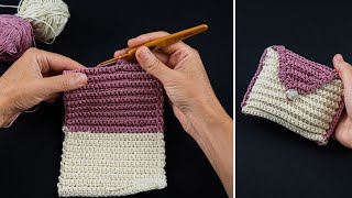 Easy crochet wallet for beginners [upl. by Cherie799]