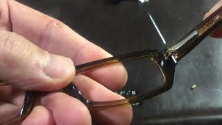 How to Replace Screw in Spring Hinge Eyeglasses [upl. by Aridnere]