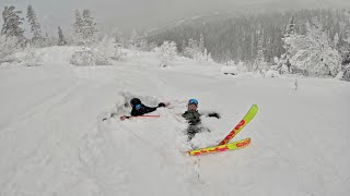 20CM NEW POWDER POWDER SKIING IN BJÖRNRIKE [upl. by Corrinne361]