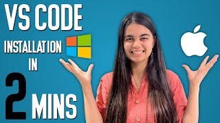 Install VS Code In 2 Minutes  Windows amp Mac  English [upl. by Aldis833]