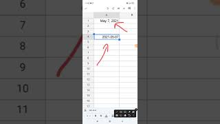 How to Change Date Format on Google Sheet Mobile [upl. by Kehoe]