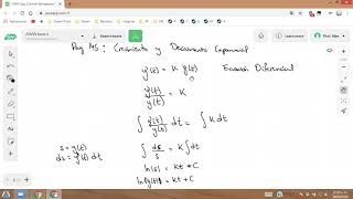 Cálculo Integral  Modelo de Crecimiento y Decaimiento Exponencial 28 de Abril [upl. by Eeb]