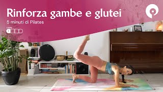 Pilates  Esercizi per gambe e glutei  5 minuti [upl. by Nnylaf485]