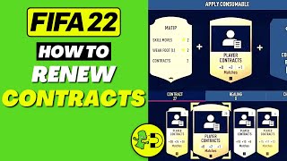 FIFA 22 How to Renew Contracts Ultimate Team [upl. by Erolyat772]