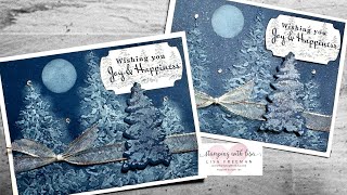 Peaceful Evergreens and Painted Trees Embossing Folder Magic [upl. by Aniat329]