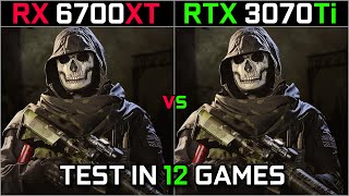 RX 6700 XT vs RTX 3070 Ti  Test in 12 Games  1080p  1440p  How Big The Difference  2023 [upl. by Foote748]