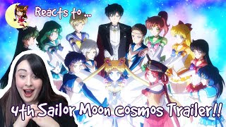 ★Luna TK Reacts to the NEW Sailor Moon Cosmos Trailer 4 ★ [upl. by Ramedlaw990]