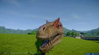 Jurassic World Evolution Ceratosaurus vs Allosaurus vs Acrochantosaurus [upl. by Ailis]