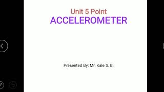 Unit 5 point Accelerometer Device for vibration measurement [upl. by Yblek]