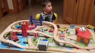 MAXIMUS 100 PIECES WOODEN TRAIN SET FOR TODDLER [upl. by Leia]