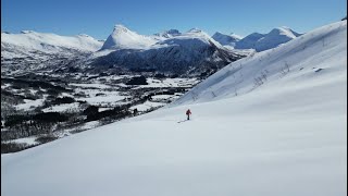 Sandfjellet in Hornidal backcountry freeride skiing in Norway Sunmøre 2024 April  skiwithme [upl. by Magdalen]