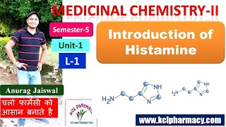 Antihistaminic Drugs  Intro of Histamine  L1 Chapter 1 Unit1 Medicinal Chemistry II 5th Sem [upl. by Glavin]