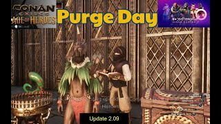 Conan Exiles update 209 purge day Boosteroid conanexiles [upl. by Attelra289]