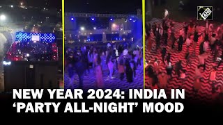 2024  India seems to be in ‘Party allnight mood’ as welcomes new year [upl. by Poliard231]