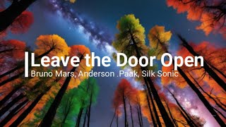 Leave the Door Open  Bruno Mars Anderson Paak Silk Sonic LYRICS [upl. by Kenton583]