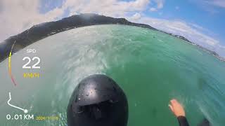 Lyall Bay Wellington Good waves Wingfoiling [upl. by Frankhouse]