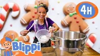 Meekahs Gingerbread Factory 🎅🎄  Blippi  Preschool Learning  Moonbug Tiny TV [upl. by Wagoner494]