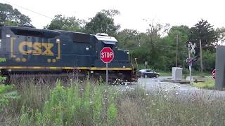 CSX GP402 4451 with a New Cast K5LA HardPulling a Long WPMI61 in NJ on 727 [upl. by Misti30]