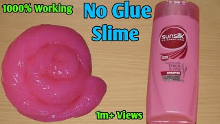 How To Make Slime Without Glue Or Borax l How To Make Slime With Shampoo l Testing No Glue Slime [upl. by Anema]