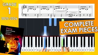 COMPLETE Grade 1 Piano ABRSM 20252026 Syllabus Exam Pieces With Sheet Music [upl. by Acinorev]