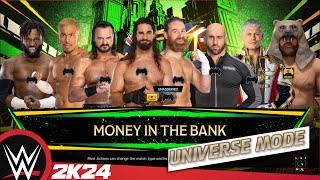 WWE 2K24 Universe  moneyinthebank  8 Mans Ladder Match [upl. by Ettie]