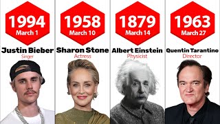 Famous People Born on MarchMarch Celebrity Birthdays [upl. by Kurland]